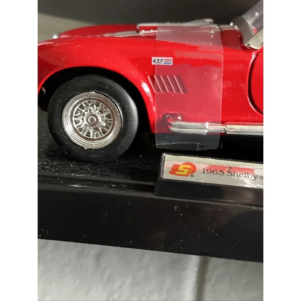 Vtg Shelby Collectibles 1965 Shelby Cobra 427 S/C Red with White Stripes Jafra